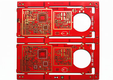 Un buen precio. Tablero de múltiples capas del PWB Soldermask 2layer 2oz del oro rojo material de la inmersión del HAL FR-4 en línea